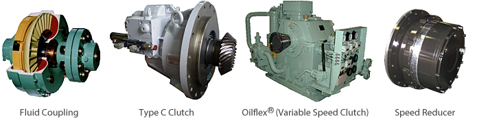 Fluid Coupling / Type C Clutch / Oilflex (Variable Speed Clutch) / Speed Reducer